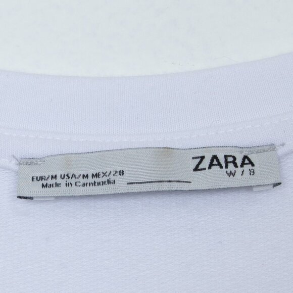 Zara Sleeveless Ruffle Hem Shift Dress Size Medium - Picture 5 of 7